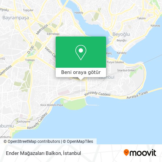 Ender Mağazaları Balkon harita