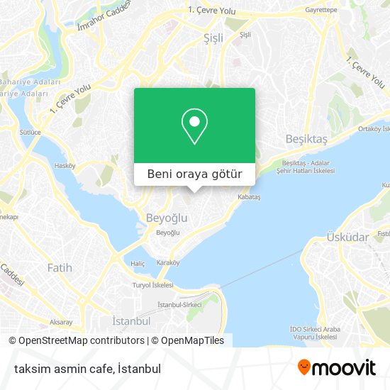 taksim asmin cafe harita