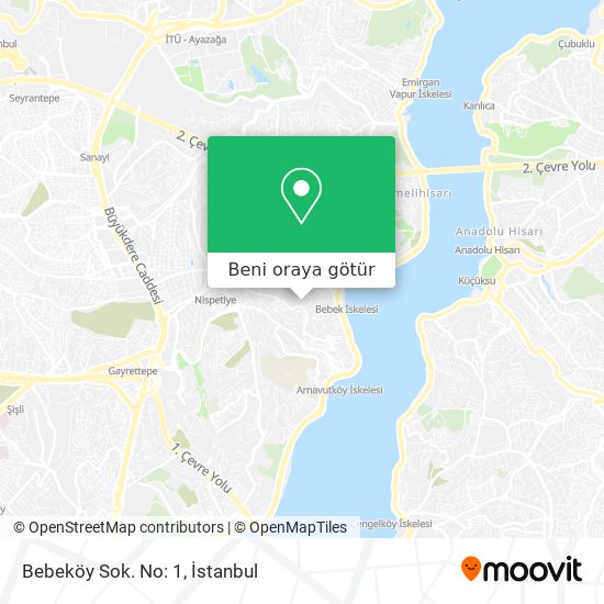 Bebeköy Sok. No: 1 harita