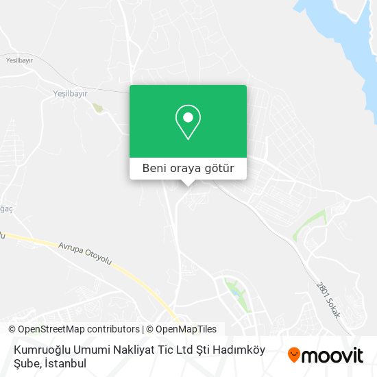 Kumruoğlu Umumi Nakliyat Tic Ltd Şti Hadımköy Şube harita