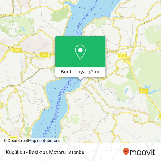 Küçüksu - Beşiktaş Motoru harita