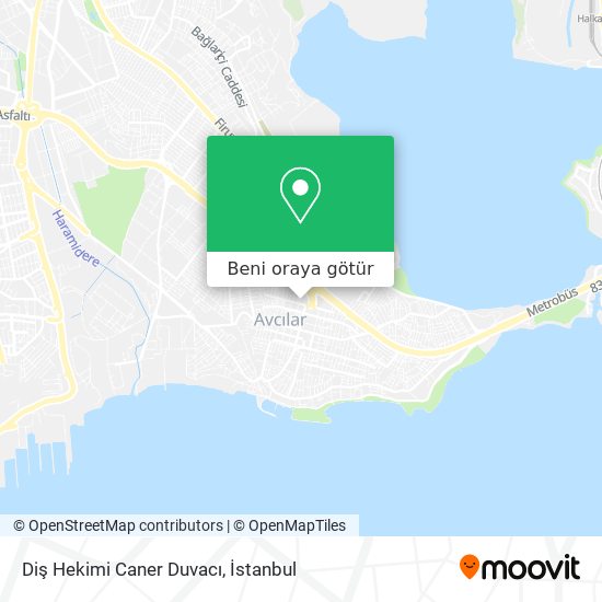 Diş Hekimi Caner Duvacı harita
