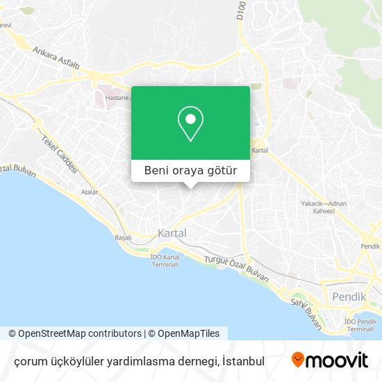 çorum üçköylüler yardimlasma dernegi harita