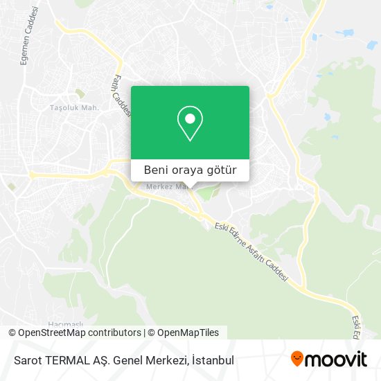 Sarot TERMAL AŞ. Genel Merkezi harita