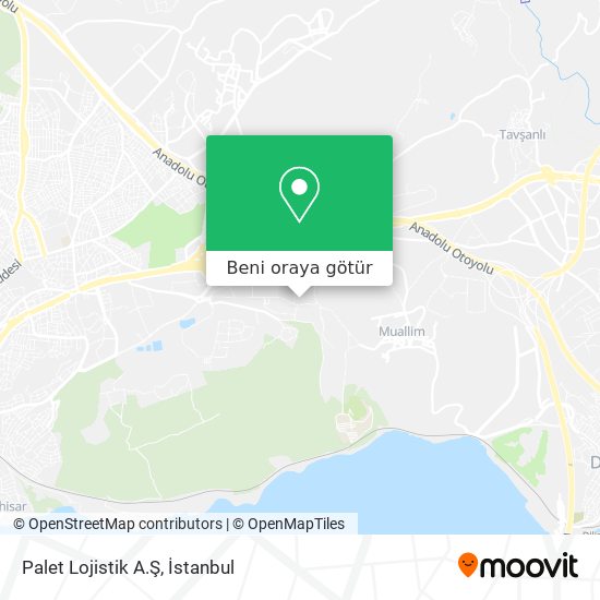 Palet Lojistik A.Ş harita