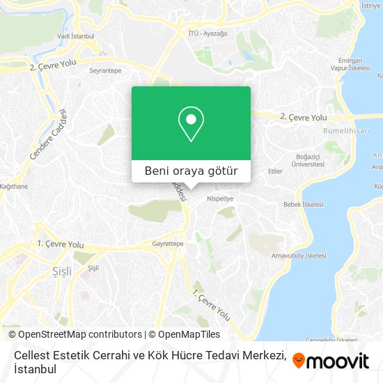 Cellest Estetik Cerrahi ve Kök Hücre Tedavi Merkezi harita