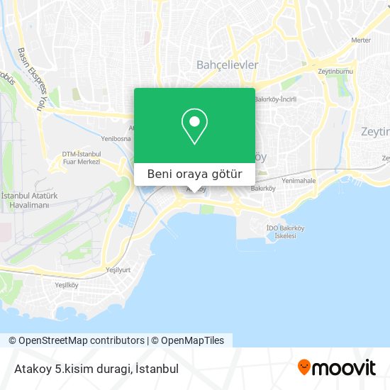 Atakoy 5.kisim duragi harita