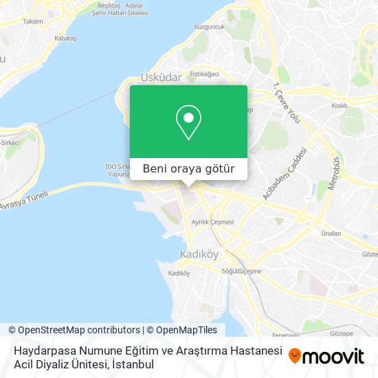 Haydarpasa Numune Eğitim ve Araştırma Hastanesi Acil Diyaliz Ünitesi harita