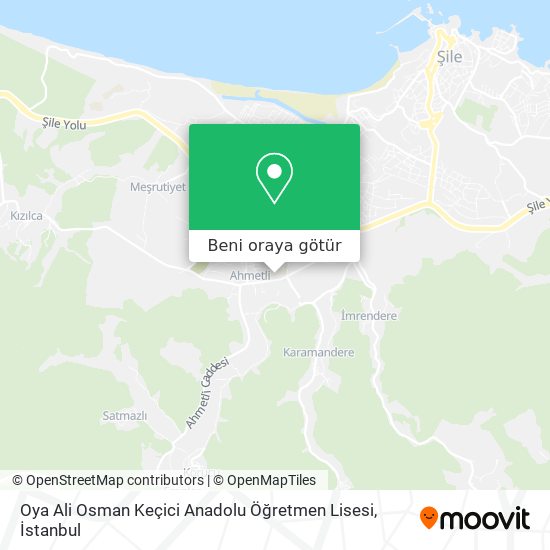 Oya Ali Osman Keçici Anadolu Öğretmen Lisesi harita