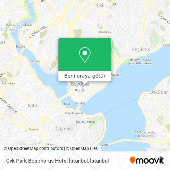 Cvk Park Bosphorus Hotel İstanbul harita