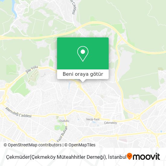 Çekmüder(Çekmeköy Müteahhitler Derneği) harita