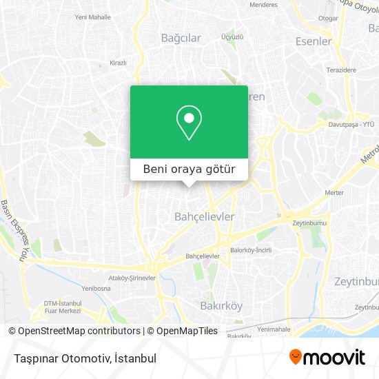 Taşpınar Otomotiv harita