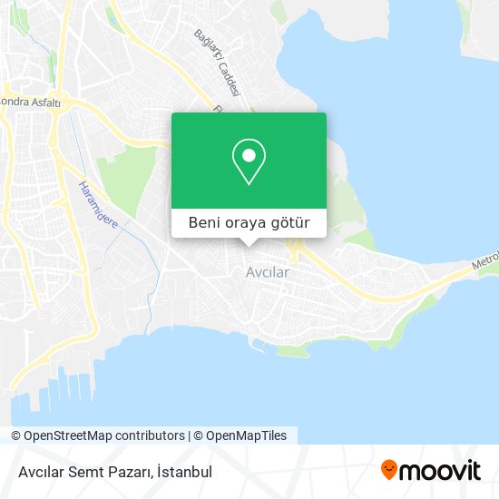 Avcılar Semt Pazarı harita