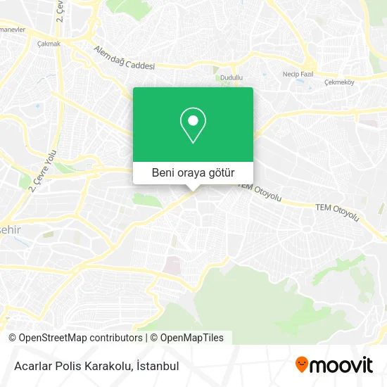 Acarlar Polis Karakolu harita