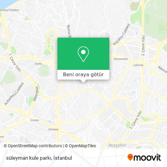 süleyman kule parkı harita