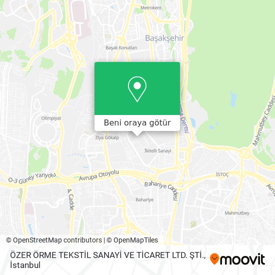 ÖZER ÖRME TEKSTİL SANAYİ VE TİCARET LTD. ŞTİ. harita