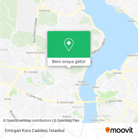 Emirgan Koru Caddesi harita