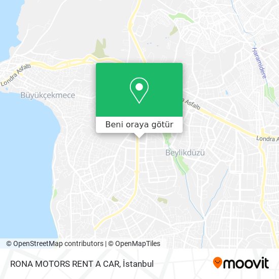 RONA MOTORS RENT A CAR harita