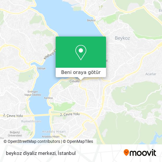 beykoz diyaliz merkezi harita