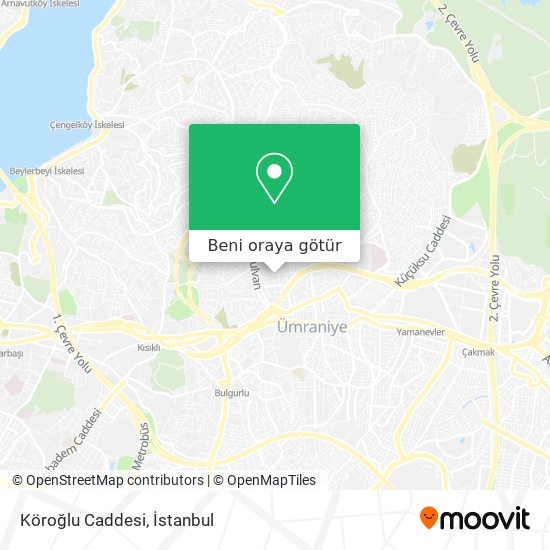 Köroğlu Caddesi harita