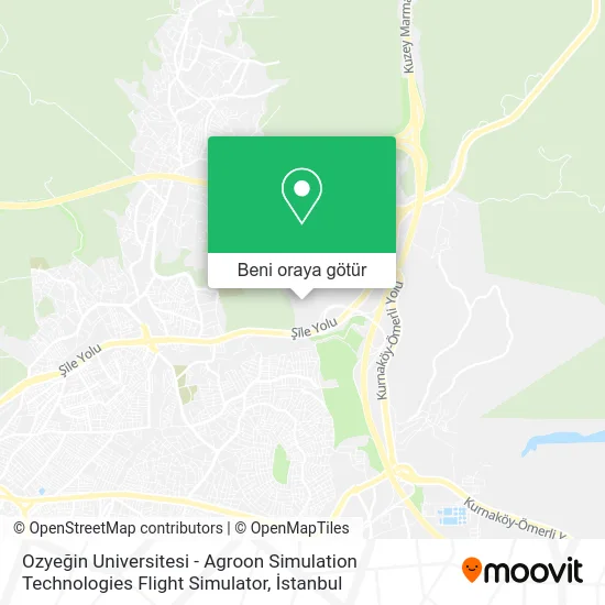 Ozyeğin Universitesi - Agroon Simulation Technologies Flight Simulator harita