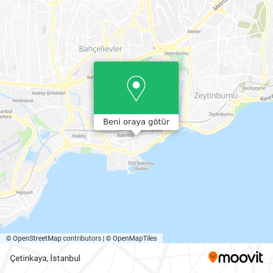 Çetinkaya harita