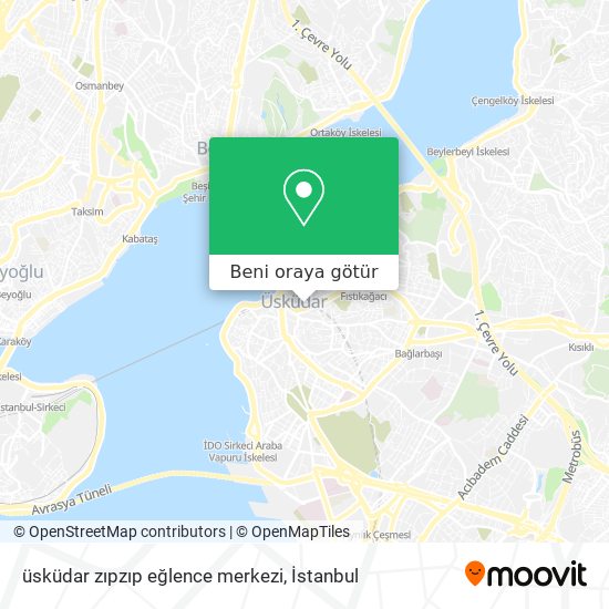 üsküdar zıpzıp eğlence merkezi harita