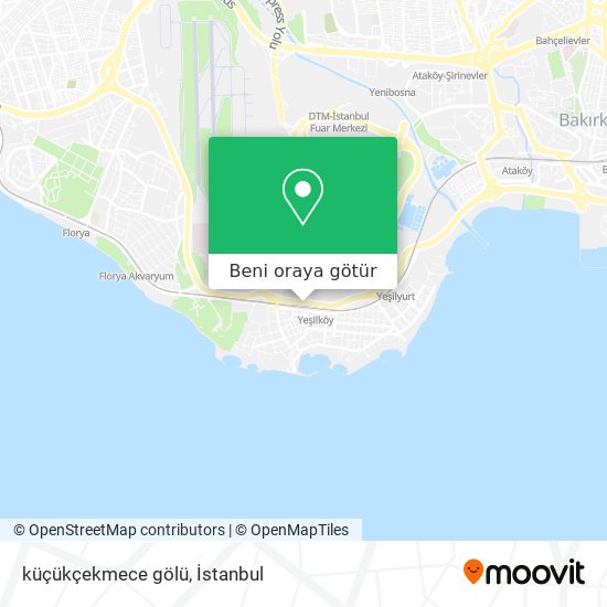 küçükçekmece gölü harita