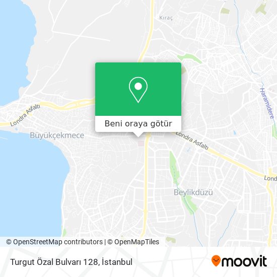 Turgut Özal Bulvarı 128 harita