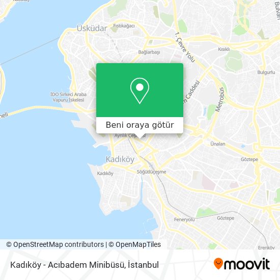 Kadıköy - Acıbadem Minibüsü harita