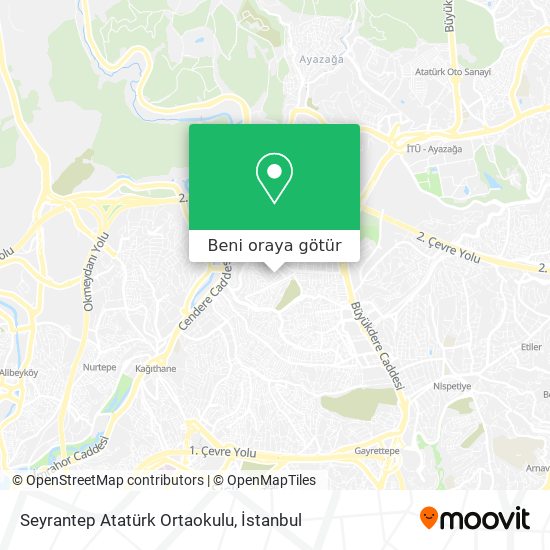 Seyrantep Atatürk Ortaokulu harita