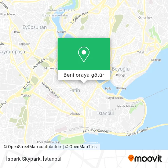 İspark Skypark harita