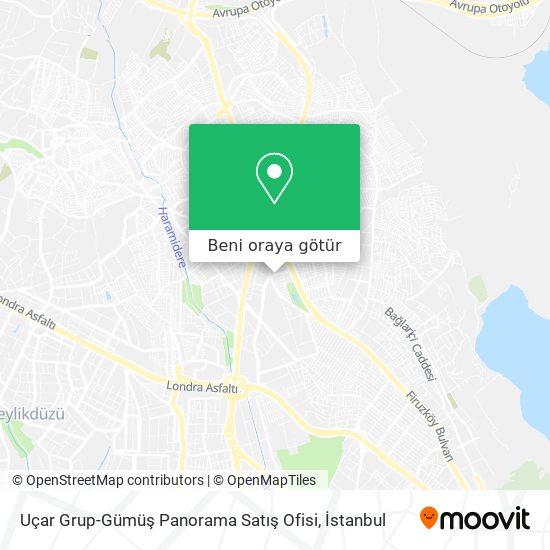 Uçar Grup-Gümüş Panorama Satış Ofisi harita