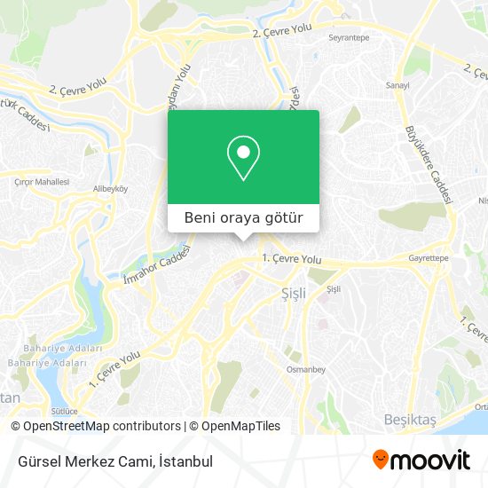 Gürsel Merkez Cami harita