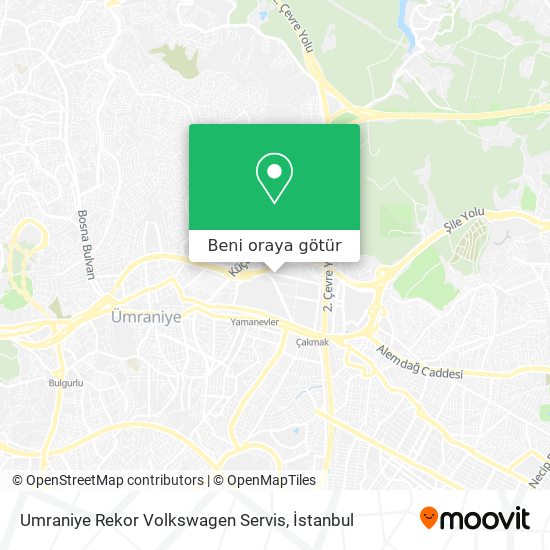 Umraniye Rekor Volkswagen Servis harita