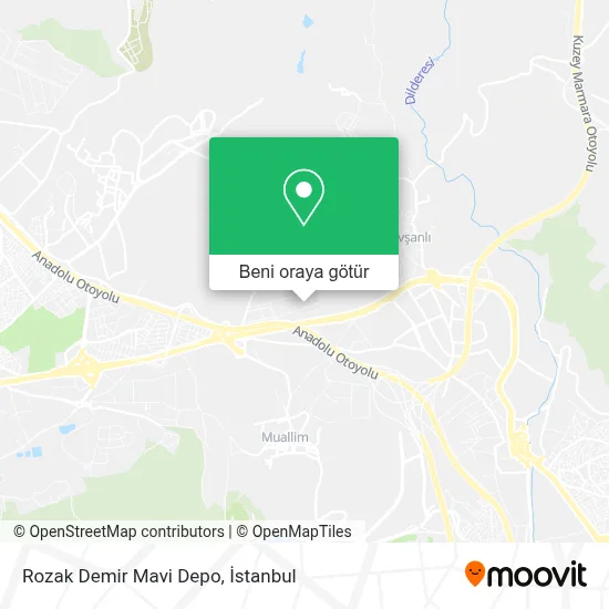 Rozak Demir Mavi Depo harita