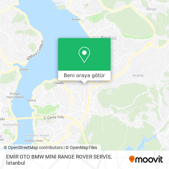 EMİR OTO BMW MİNİ RANGE ROVER SERVİS harita