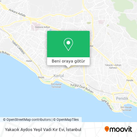 Yakacık Aydos Yeşil Vadi Kır Evi harita