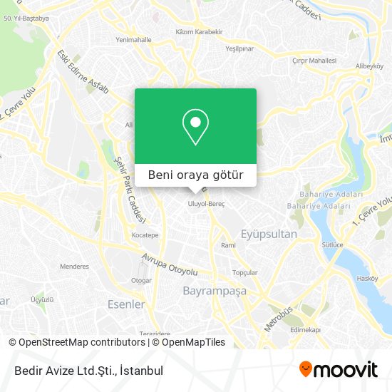 Bedir Avize Ltd.Şti. harita