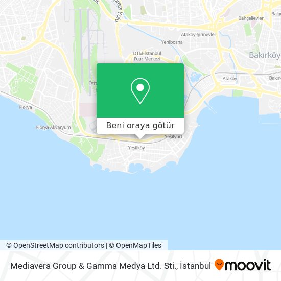 Mediavera Group & Gamma Medya Ltd. Sti. harita