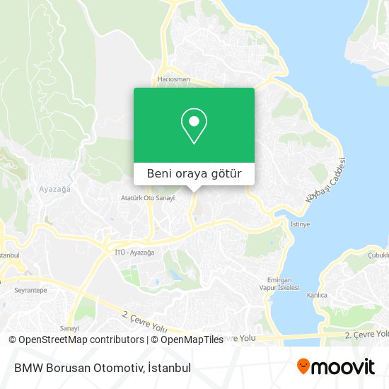BMW Borusan Otomotiv harita