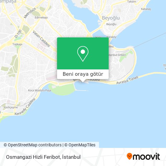 Osmangazi Hizli Feribot harita