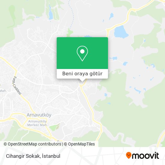 Cihangir Sokak harita