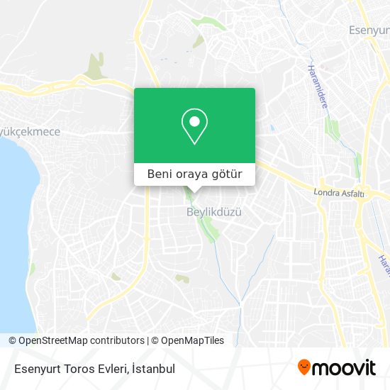 Esenyurt Toros Evleri harita