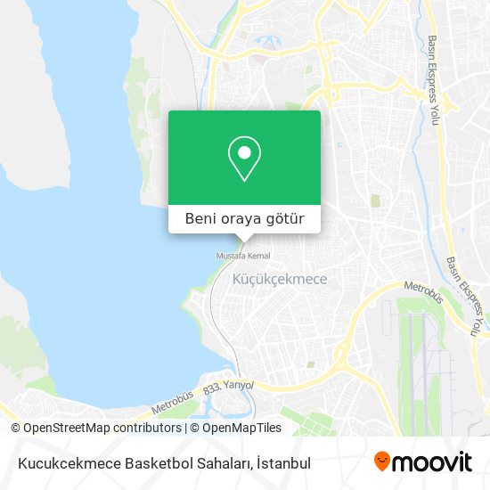 Kucukcekmece Basketbol Sahaları harita