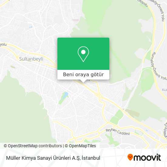 Müller Kimya Sanayi Ürünleri A.Ş harita