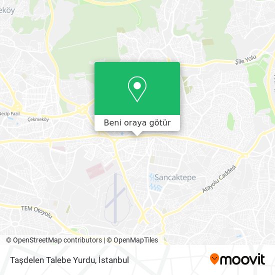 Taşdelen Talebe Yurdu harita