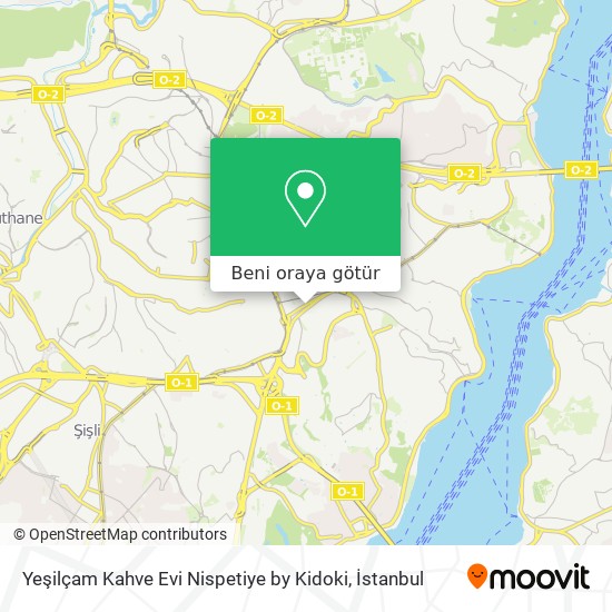 Yeşilçam Kahve Evi Nispetiye by Kidoki harita