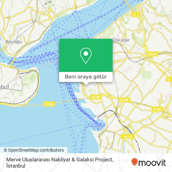 Merve Uluslararası Nakliyat & Galaksi Project harita