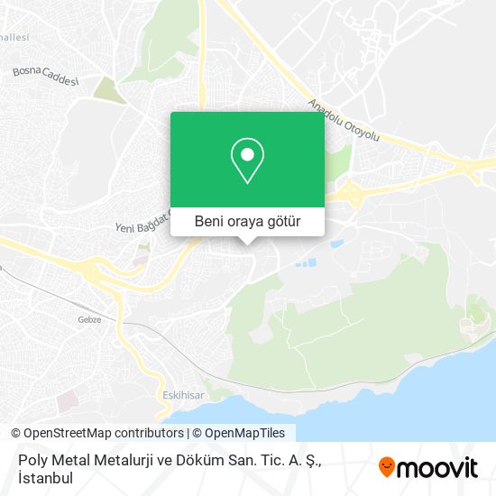 Poly Metal Metalurji ve Döküm San. Tic. A. Ş. harita